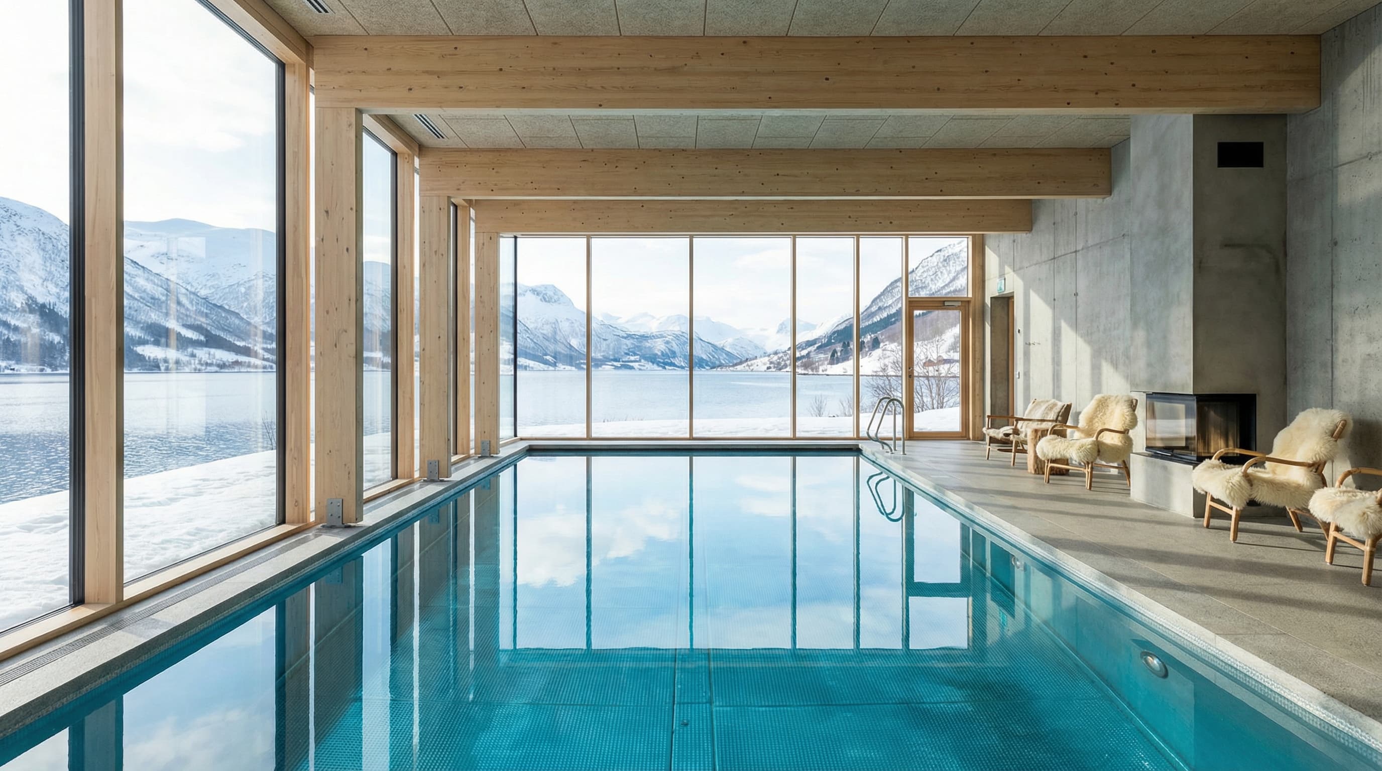 Moderne svømmehall i Norge